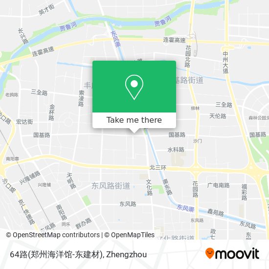 64路(郑州海洋馆-东建材) map