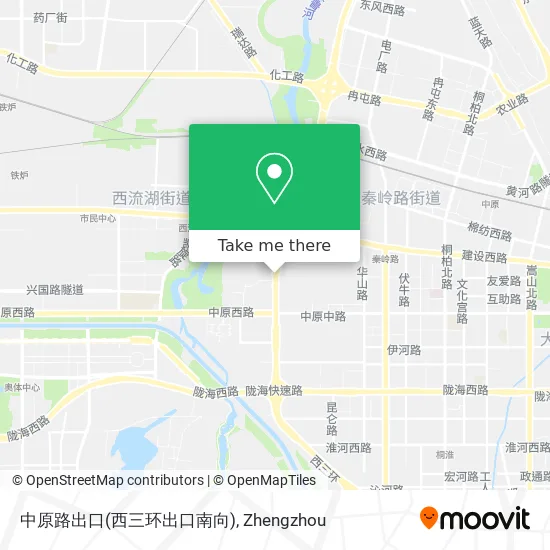 中原路出口(西三环出口南向) map