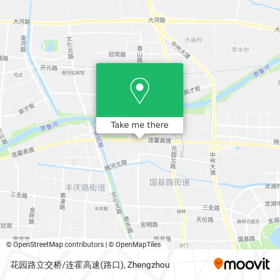 花园路立交桥/连霍高速(路口) map