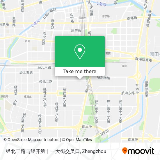 经北二路与经开第十一大街交叉口 map