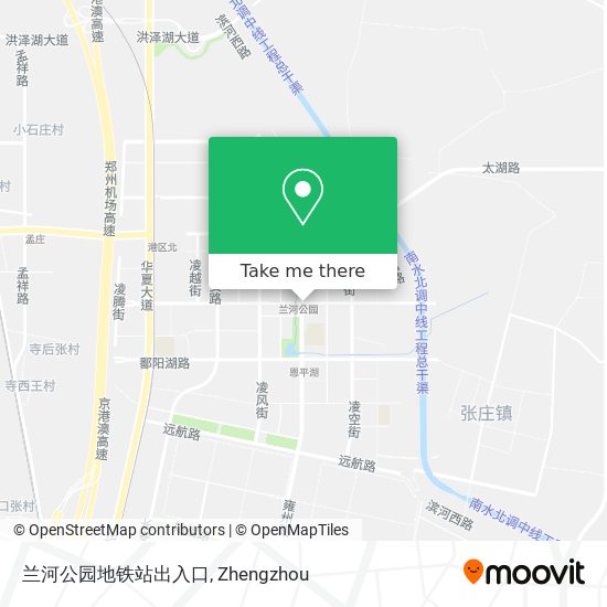 兰河公园地铁站出入口 map