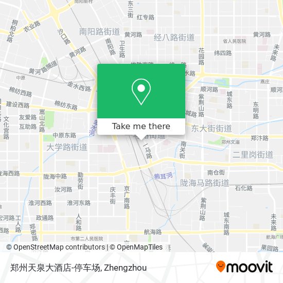 郑州天泉大酒店-停车场 map