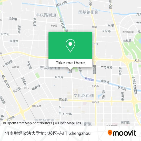 河南财经政法大学文北校区-东门 map