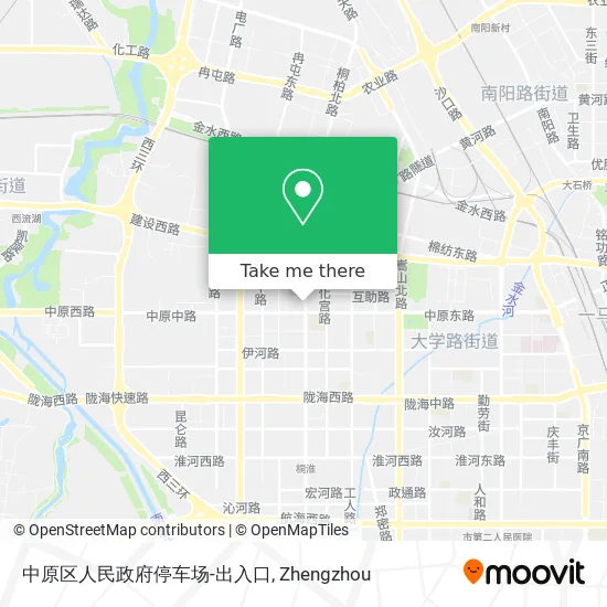 中原区人民政府停车场-出入口 map