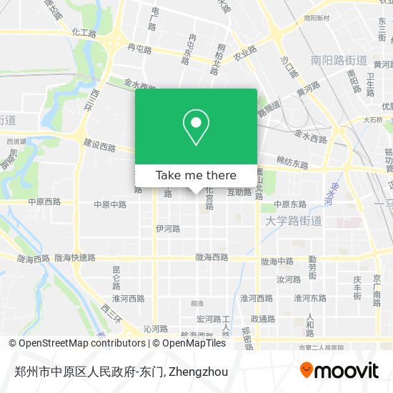 郑州市中原区人民政府-东门 map