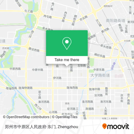 郑州市中原区人民政府-东门 map