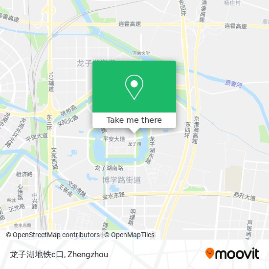 龙子湖地铁c口 map