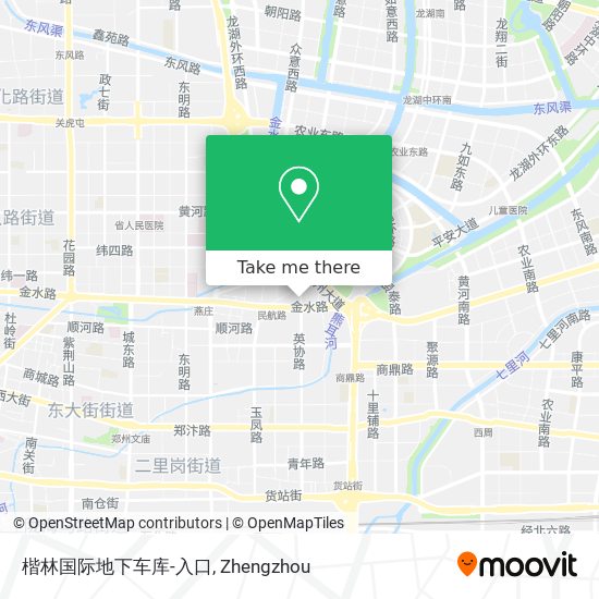 楷林国际地下车库-入口 map