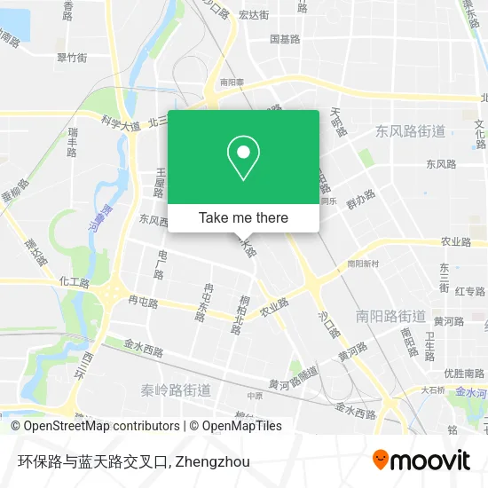 环保路与蓝天路交叉口 map