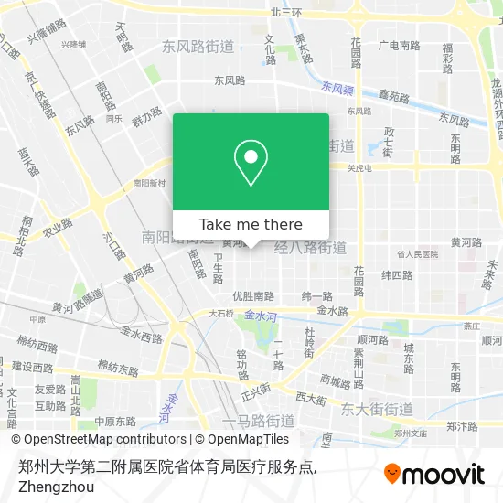 郑州大学第二附属医院省体育局医疗服务点 map