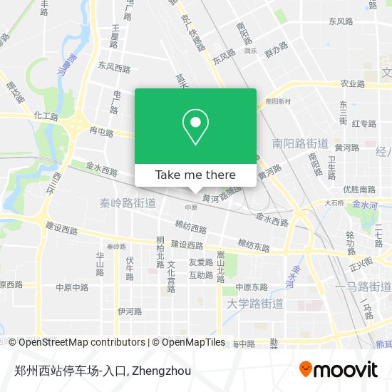 郑州西站停车场-入口 map