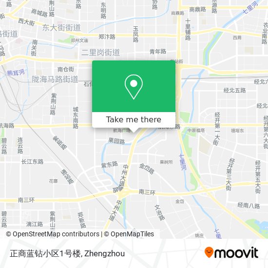 正商蓝钻小区1号楼 map