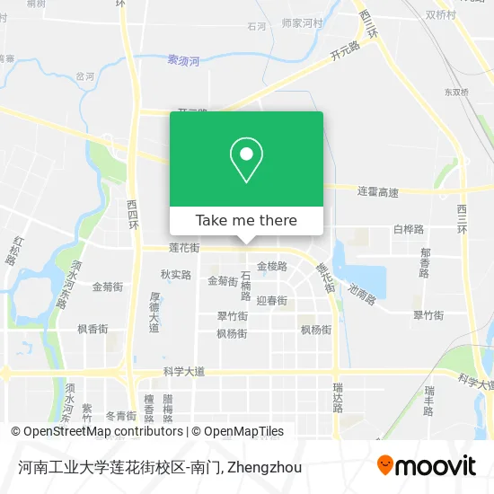 河南工业大学莲花街校区-南门 map