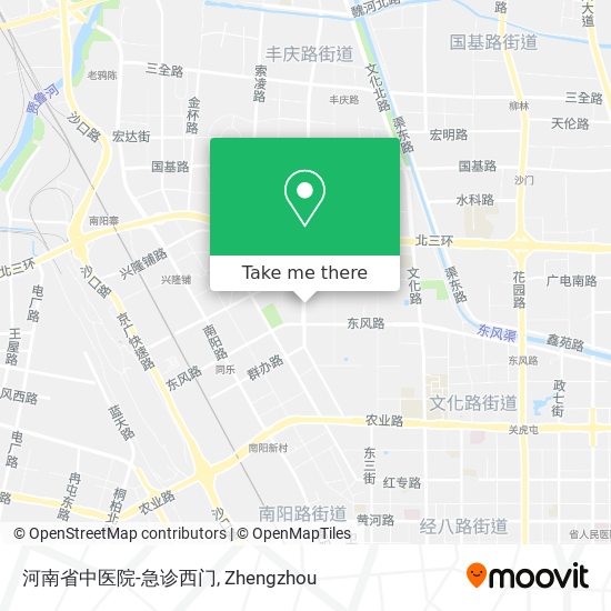 河南省中医院-急诊西门 map