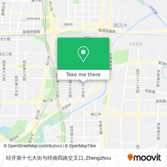 经开第十七大街与经南四路交叉口 map