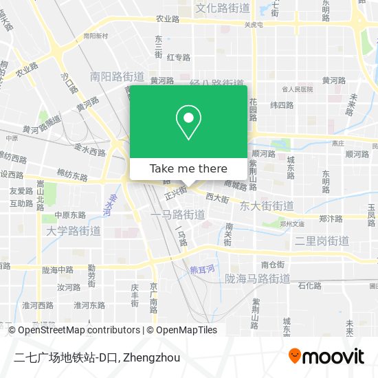 二七广场地铁站-D口 map