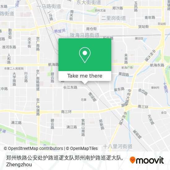 郑州铁路公安处护路巡逻支队郑州南护路巡逻大队 map