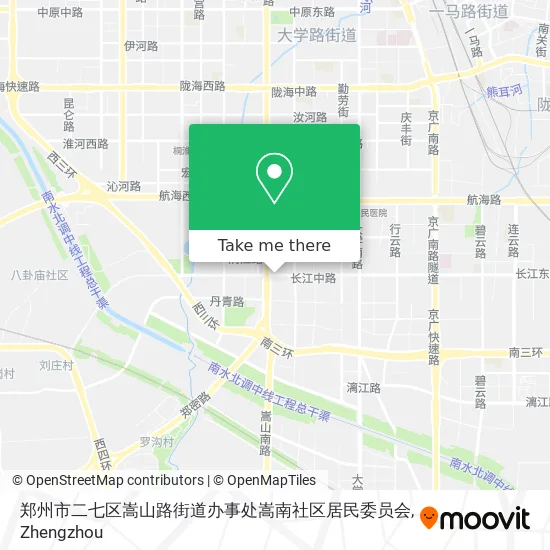 郑州市二七区嵩山路街道办事处嵩南社区居民委员会 map