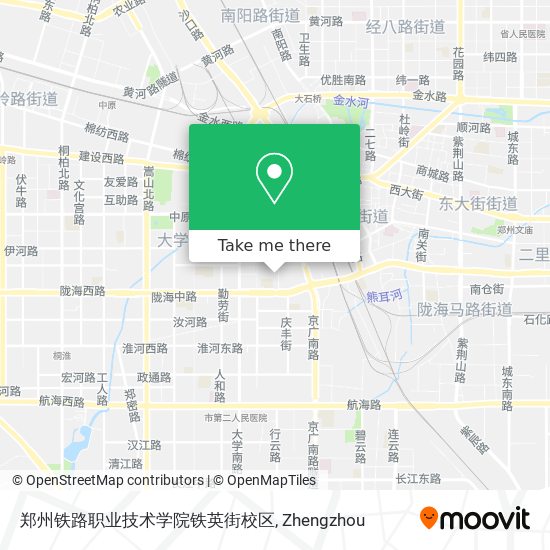 郑州铁路职业技术学院铁英街校区 map