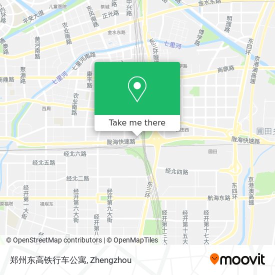 郑州东高铁行车公寓 map