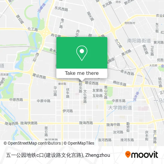 五一公园地铁c口(建设路文化宫路) map