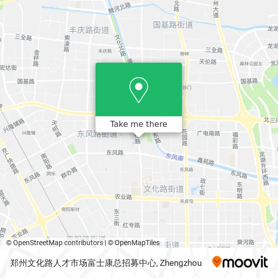 郑州文化路人才市场富士康总招募中心 map