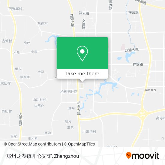郑州龙湖镇开心宾馆 map