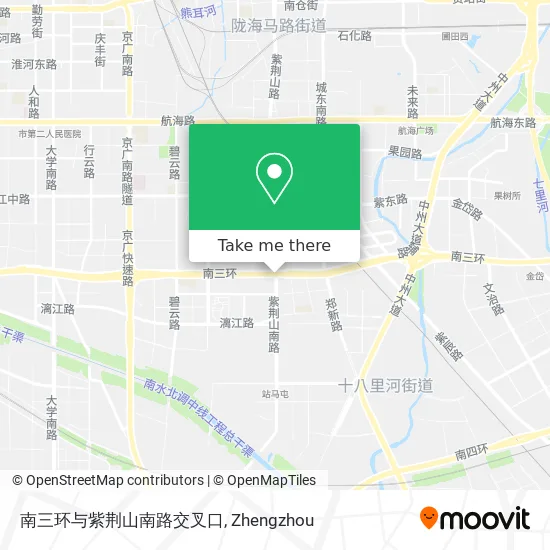 南三环与紫荆山南路交叉口 map