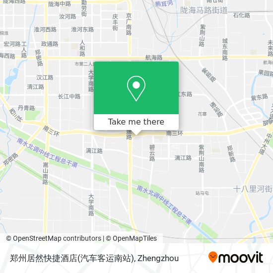 郑州居然快捷酒店(汽车客运南站) map