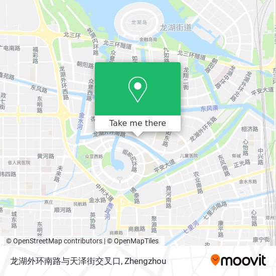 龙湖外环南路与天泽街交叉口 map