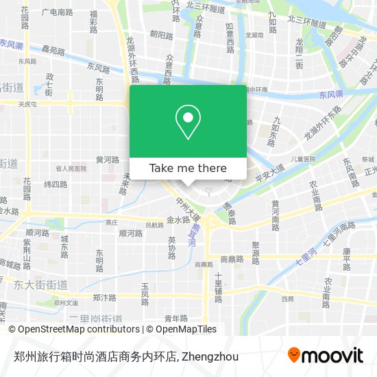 郑州旅行箱时尚酒店商务内环店 map