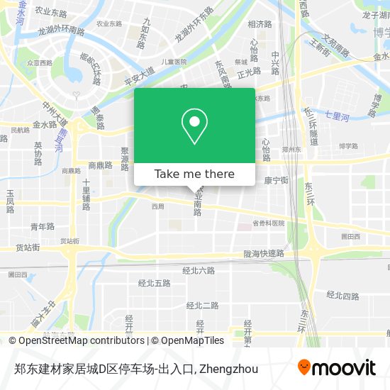 郑东建材家居城D区停车场-出入口 map