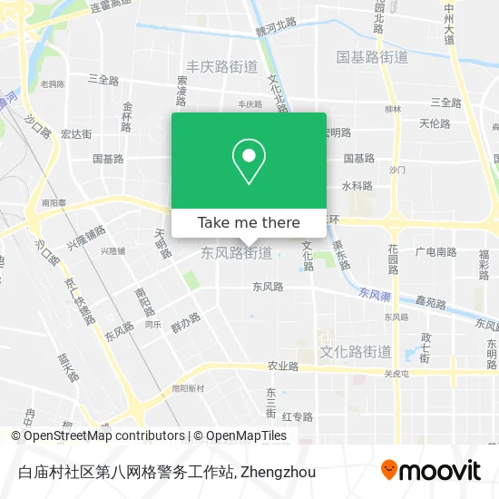 白庙村社区第八网格警务工作站 map