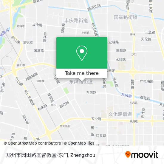 郑州市园田路基督教堂-东门 map