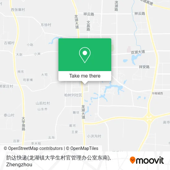 韵达快递(龙湖镇大学生村官管理办公室东南) map