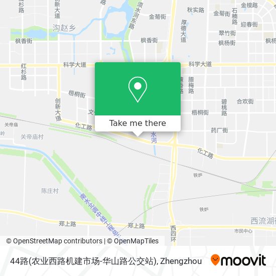 44路(农业西路机建市场-华山路公交站) map