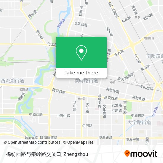 棉纺西路与秦岭路交叉口 map