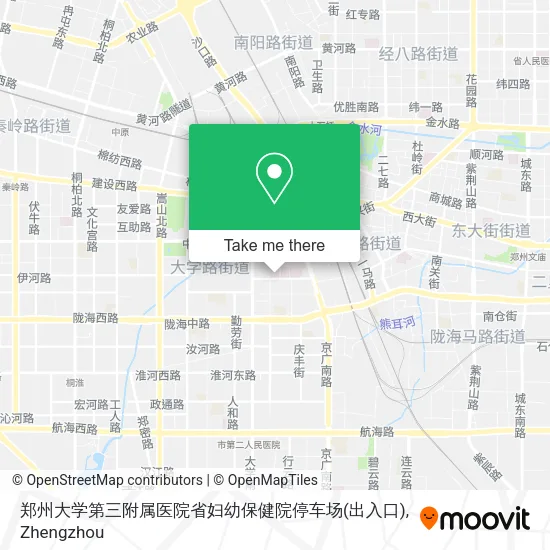 郑州大学第三附属医院省妇幼保健院停车场(出入口) map