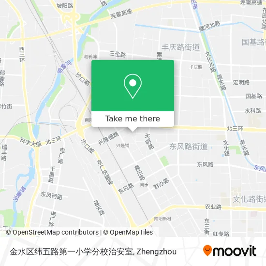 金水区纬五路第一小学分校治安室 map