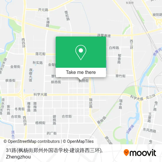 31路(枫杨街郑州外国语学校-建设路西三环) map