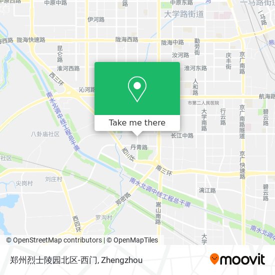 郑州烈士陵园北区-西门 map