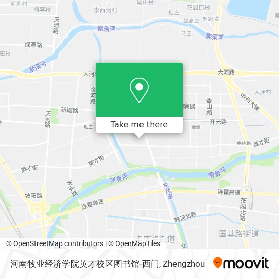 河南牧业经济学院英才校区图书馆-西门 map