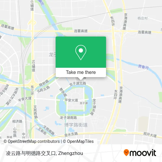 凌云路与明德路交叉口 map