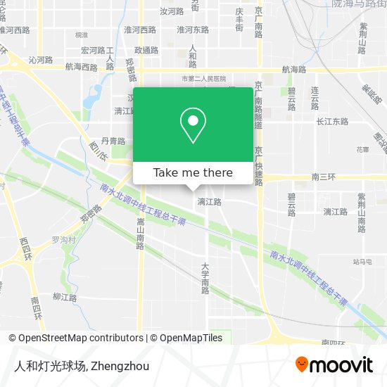 人和灯光球场 map