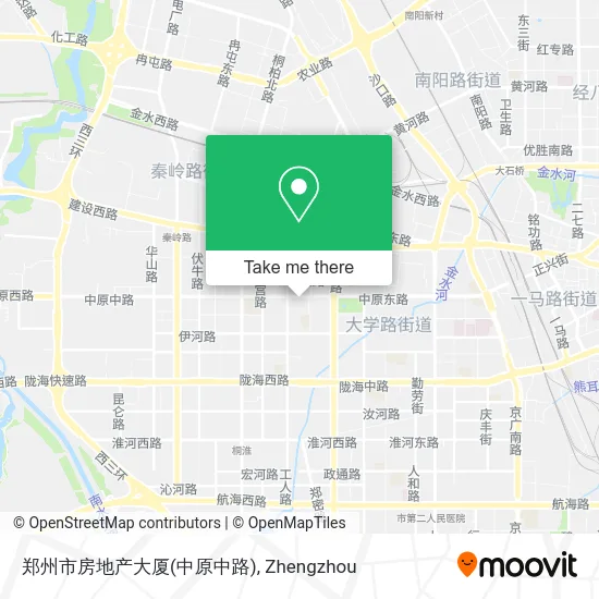 郑州市房地产大厦(中原中路) map