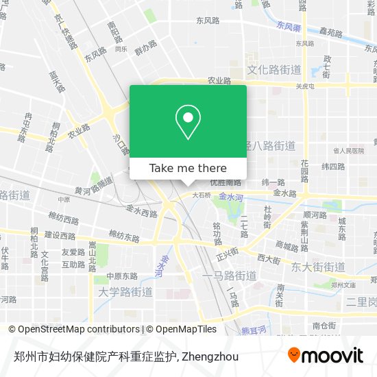 郑州市妇幼保健院产科重症监护 map