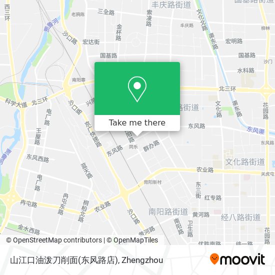 山江口油泼刀削面(东风路店) map