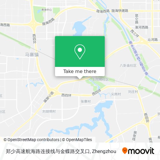 郑少高速航海路连接线与金蝶路交叉口 map