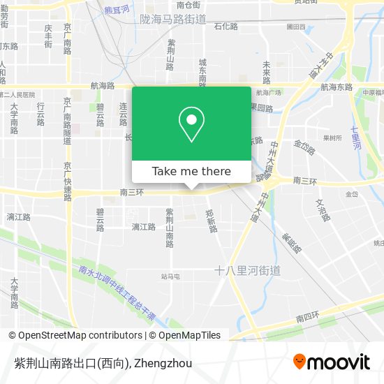 紫荆山南路出口(西向) map