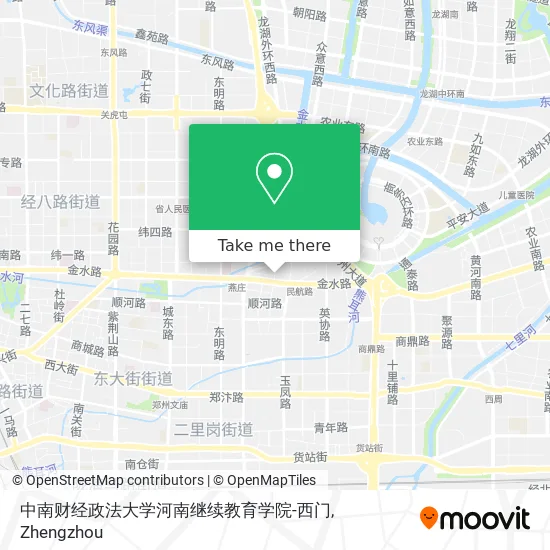中南财经政法大学河南继续教育学院-西门 map